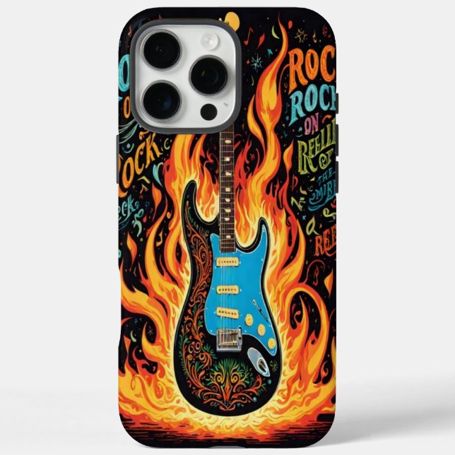 Electric guitar sparks vibrant creativity Case-Mate iPhone case (Back)