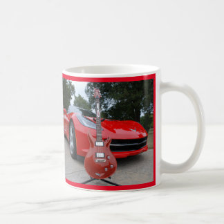 Electric Guitar & Sports Car Coffee Mug