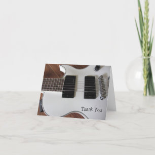 Electric Guitar Thank You Card