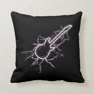 Electric Guitar Throw Pillow