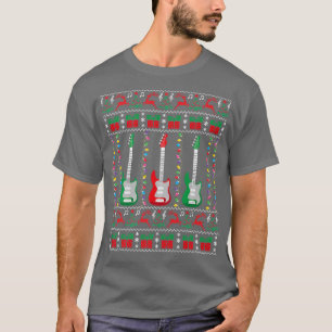 Electric Guitar Ugly Christmas Sweater Guitarist X