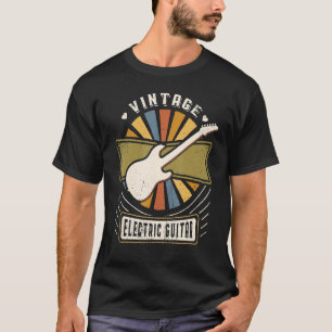 Electric Guitar Vintage Classic Retro Love T-Shirt