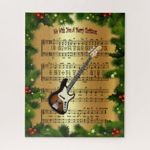 Electric Guitar~ “We Wish You A Merry Christmas” ~ Jigsaw Puzzle