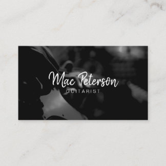 Electric Guitarist Musician Business Card