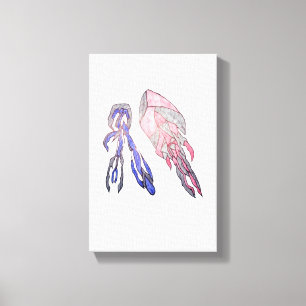 Electric Harmony Colorful Abstract Canvas