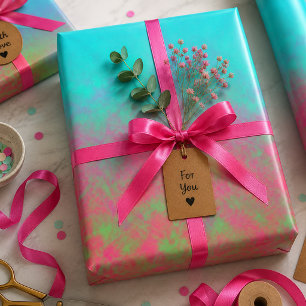 Electric Haze Wrapping Paper Sheet