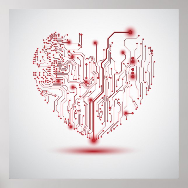 Electric Heart Poster (Front)