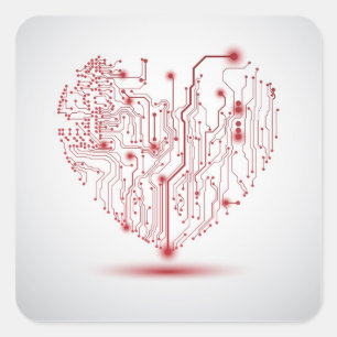 Electric Heart Sticker
