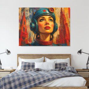 ELECTRIC HEARTBEAT-3 CANVAS PRINT
