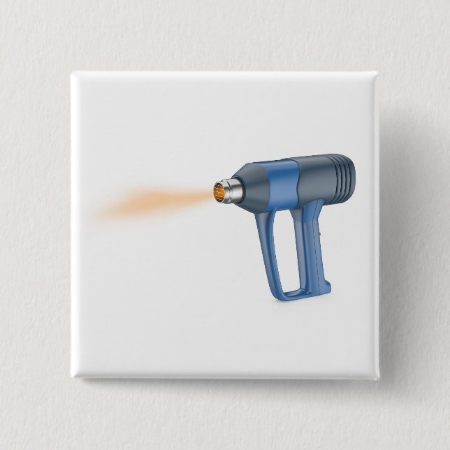 Electric industrial heat gun 2 inch square button (Front)
