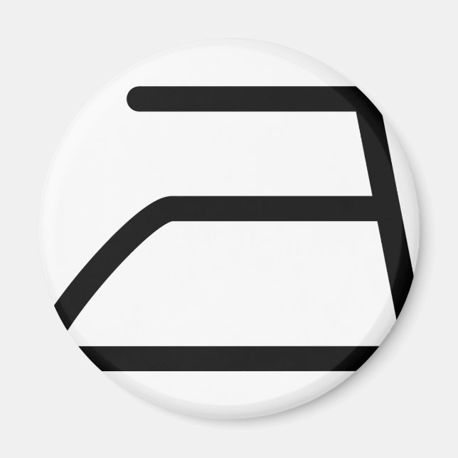 electric iron icon magnet (Front)
