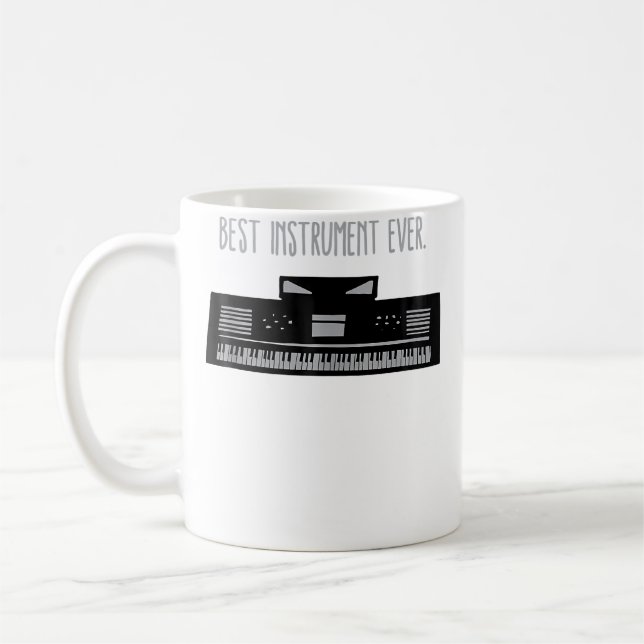 Electric Keyboard Piano Musician Instrument Keyboa Coffee Mug (Left)