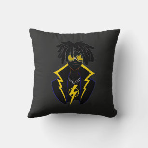 Electric King Dreadlocks Hoodie - Urban Lightning  Throw Pillow