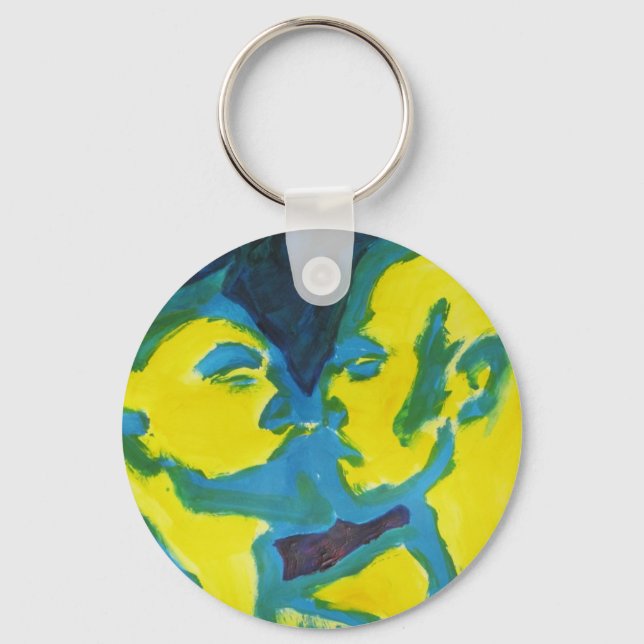 Electric Kissing Keychain (Front)