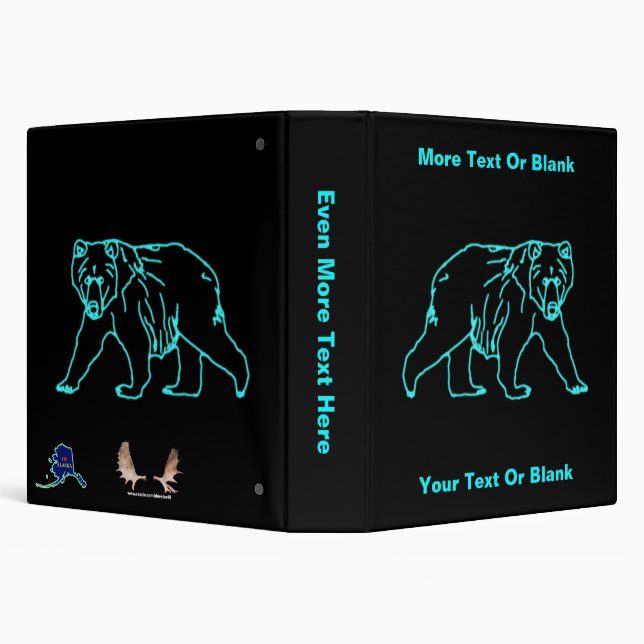 Electric Kodiak Bear Binder (Background)