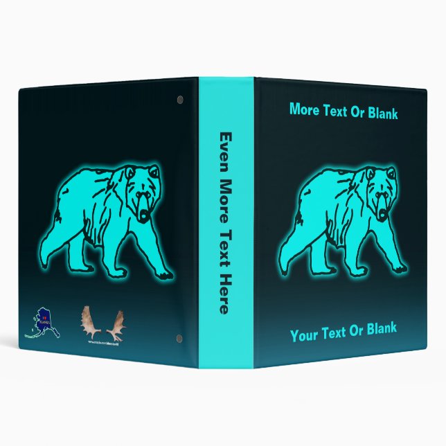 Electric Kodiak Bear Binder (Background)