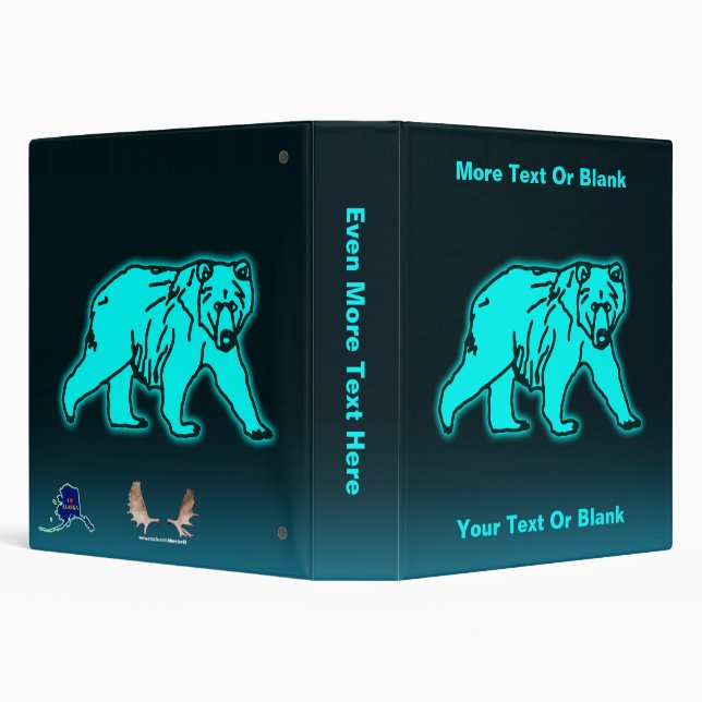 Electric Kodiak Bear Binder (Background)
