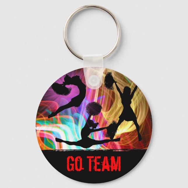 Electric Laser Show Cheerleaders Keychain (Front)