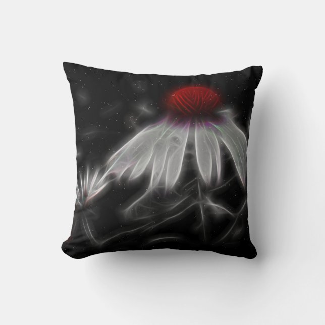 Electric Lights Throw Pillow (Front)