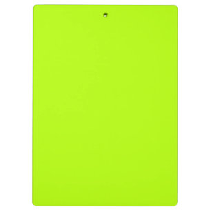 Electric Lime Green Accent Colour Decor Customize Clipboard
