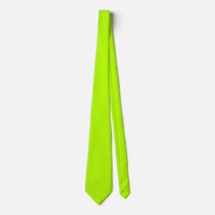 Electric Lime Green Accent Colour Decor Customize Tie