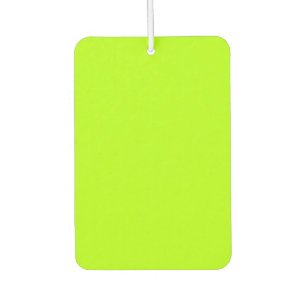 Electric Lime Green Accent Ready to Customize Air Freshener