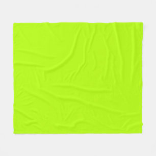 Electric Lime Green Accent Ready to Customize Fleece Blanket