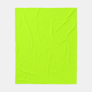 Electric Lime Green Accent Ready to Customize Fleece Blanket