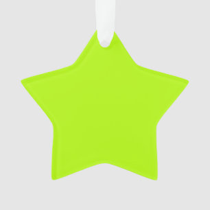 Electric Lime Green Accent Ready to Customize Ornament