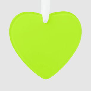 Electric Lime Green Accent Ready to Customize Ornament