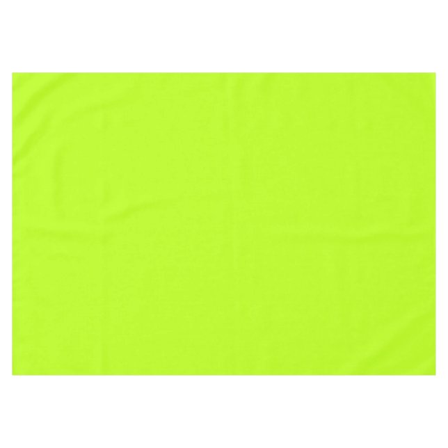Electric Lime Green Accent Ready to Customize Tablecloth (Front (Horizontal))