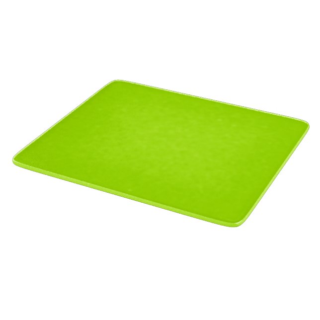 Electric Lime Green Colour Decor Ready to Customiz Cutting Board (Corner)