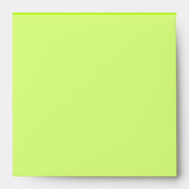 Electric Lime Green Colour Decor Ready to Customiz Envelopes (Front)
