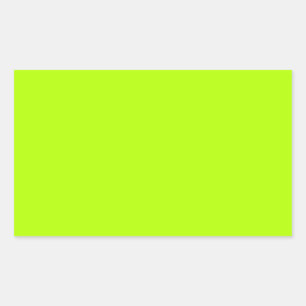 Electric Lime Green Colour Ready to Customize Sticker