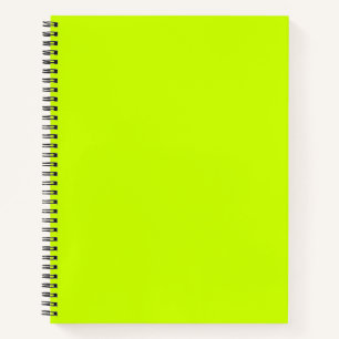 Electric Lime Solid color  Notebook