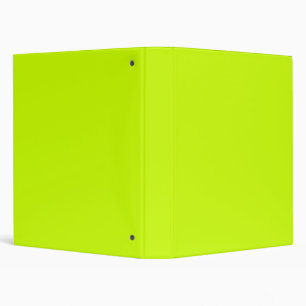 Electric Lime Solid Colour Binder