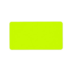 Electric Lime Solid Colour Label