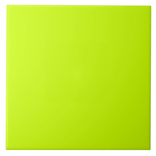 Electric Lime Solid colour  Tile (Front)