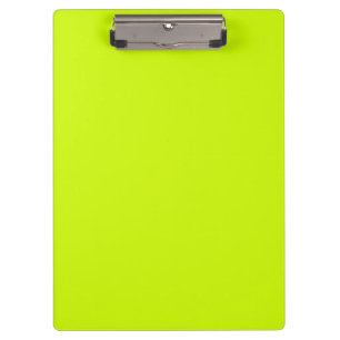 Electric lime solid plain colour  clipboard
