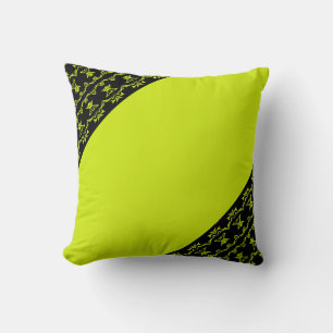 Electric Lime Throw Pillow