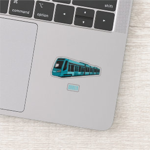 Electric locomotive cartoon illustration