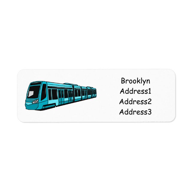 Electric locomotive cartoon illustration (Front)
