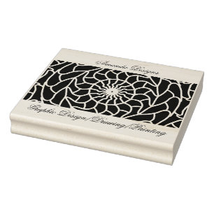 Electric Mandala Rubber Stamp