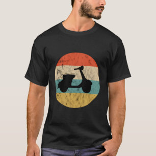 Electric Moped Vintage Retro Sunset Motorcycle Sco T-Shirt