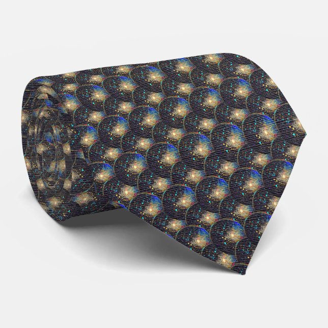 Electric Nebula – Fractal Pulse Tie (Rolled)