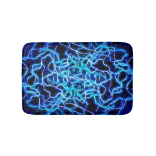 Electric Neon Blue Tesla Coil Lightning Bath Mat