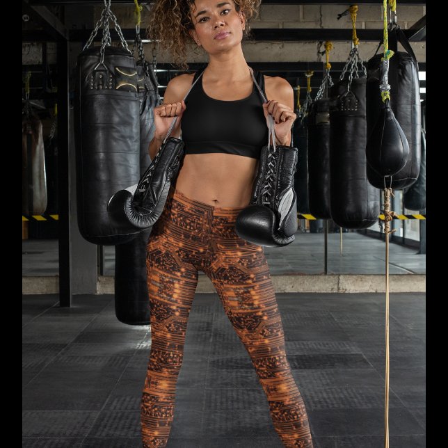 Electric Neon Orange Leggings – Cool (Creator Uploaded)