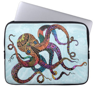 Electric Octopus Neoprene Laptop Sleeve