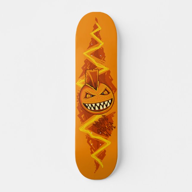 Electric Orange - PUNK Skateboard (Front)