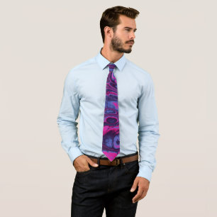 Electric Orchid Marble Dream Tie
